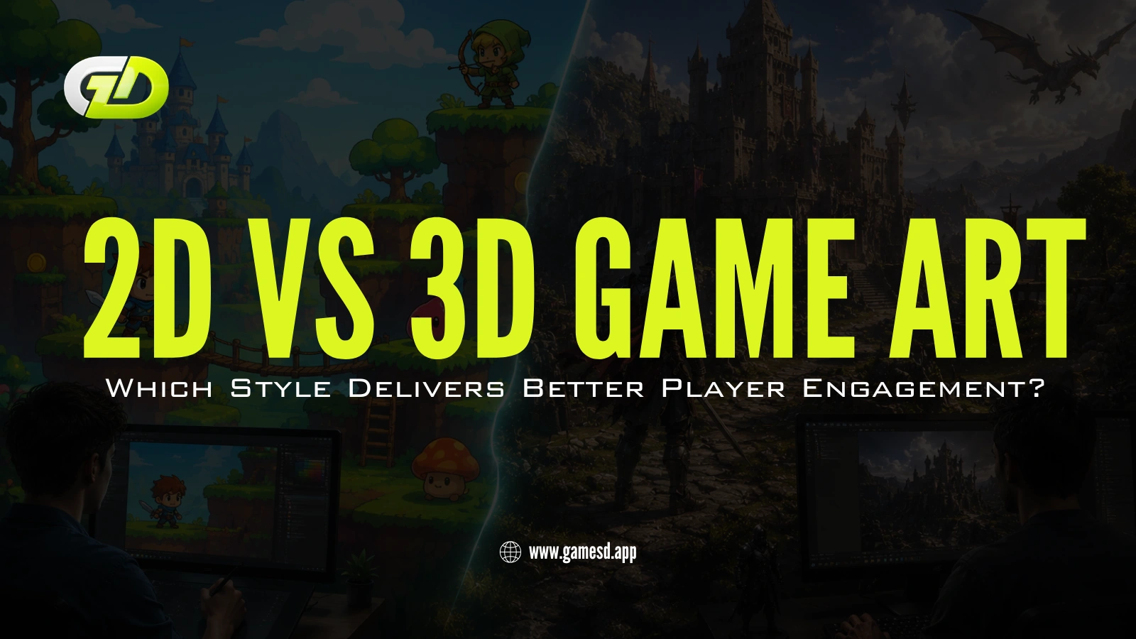 2D vs 3D Game Development - A complete guide to understand the difference.