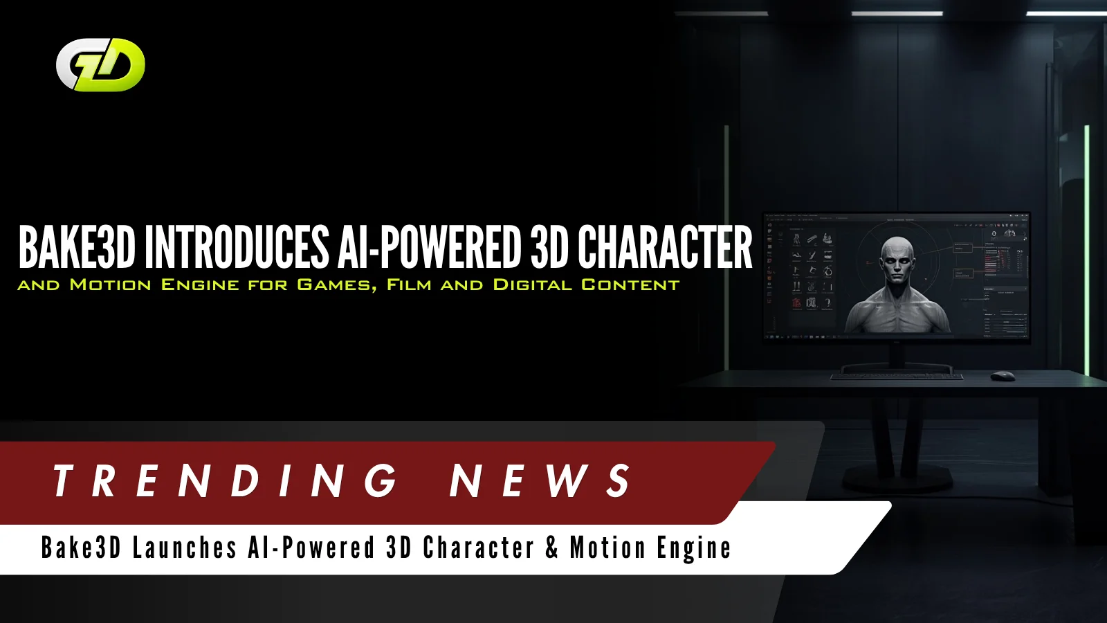 Bake3D Introduces AI-Powered 3D Character and Motion Engine for Games, Film and Digital Content