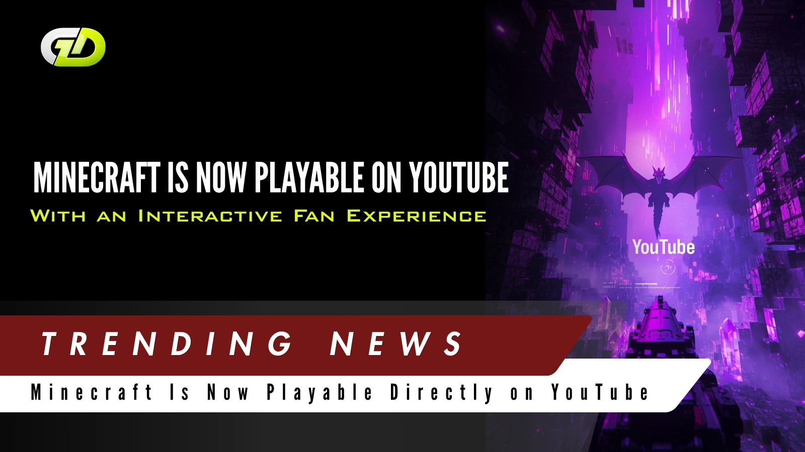 Minecraft Is Now Playable Directly on YouTube